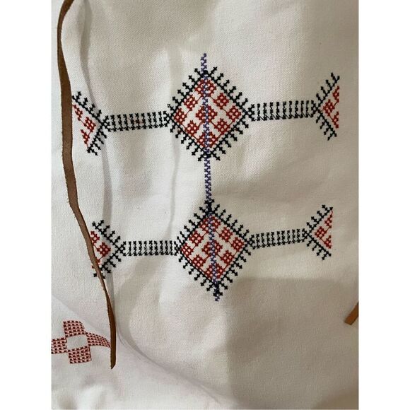 NWT Sole Society Embroidered Vertical Canvas Bag - Picture 5 of 11